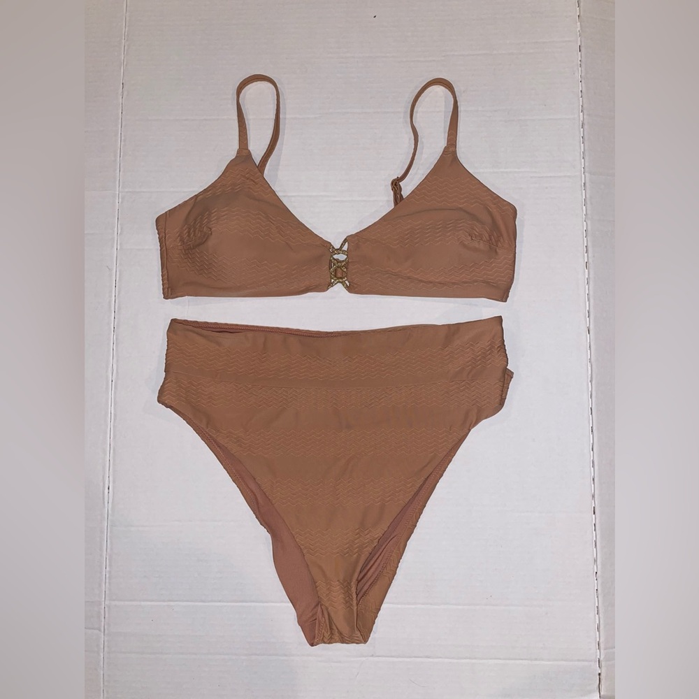 AERIE XL Swim Bathing Suit Bikini Bottom High Cut Cheeky Scoop Top Extra Large